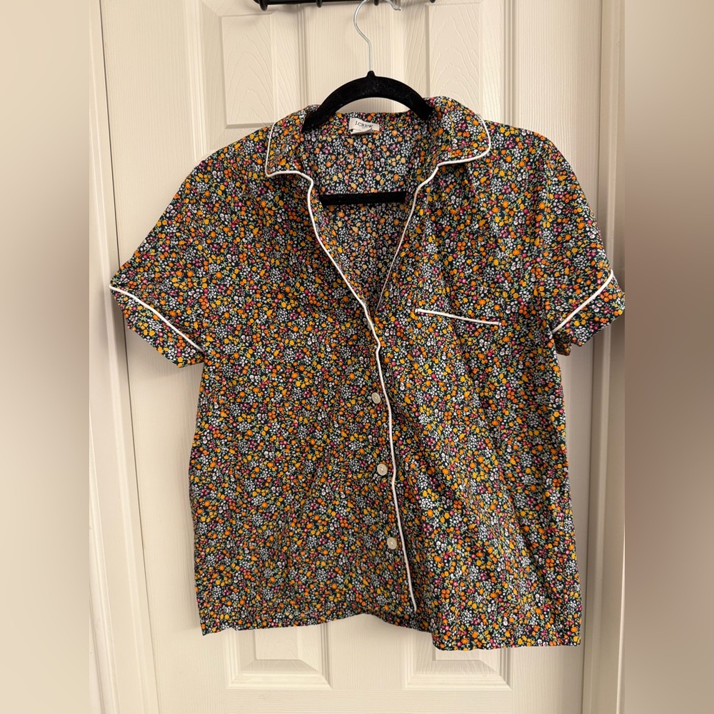J. Crew Floral Pajama Set